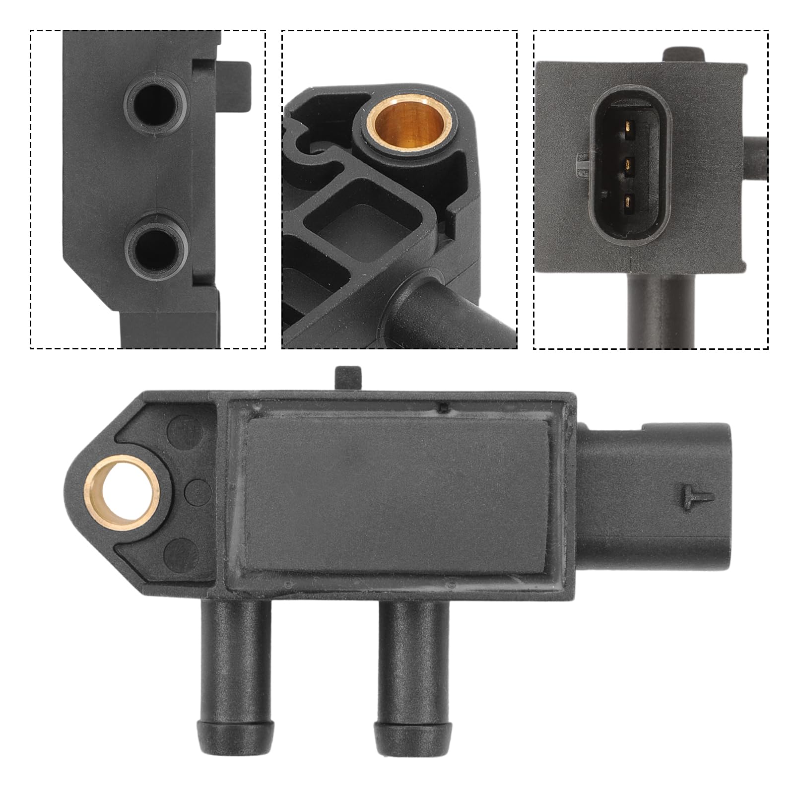 Sensore di pressione di scarico, sensore di pressione per VW Audi A3 A4 Golf 7 8 B9 Seat Skoda 1.6/2.0 TDI 3 Polig 04L906051G 04L906051F