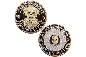 Baba Yaga Skull Memento Mori Challenge Coin