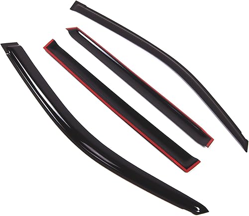 Miniatura 2 de Tuningpros WD2-847B - Juego de 4 piezas de visera de ventana (montaje exterior) deflector de lluvia compatible con Lexus GX460 2017-2018