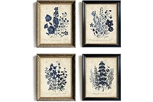 Modern Watercolor Botanicals: Rustic French Cottagecore Wall Art