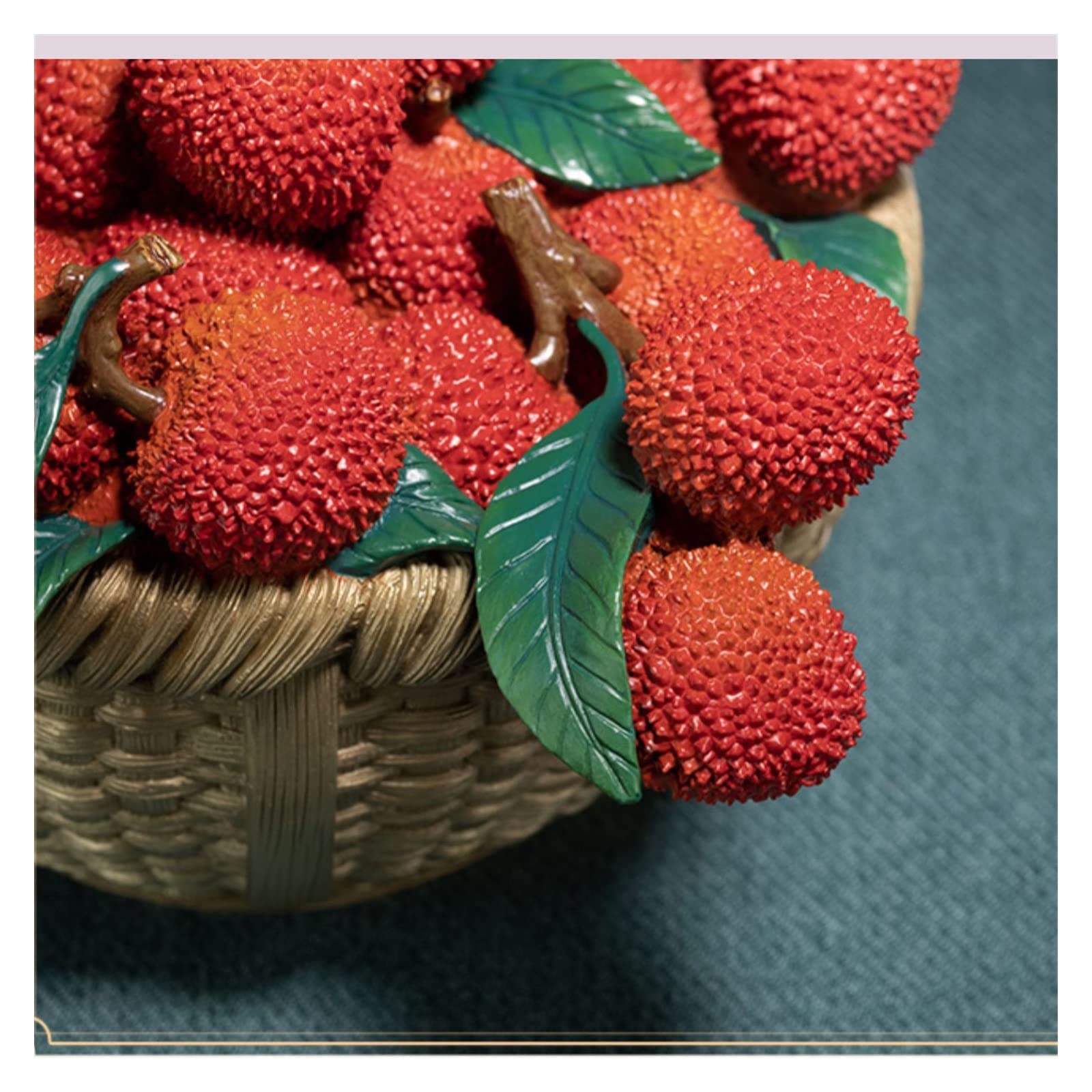 Dekoracje na biurko Miedziana ozdoba przedpokoju salon Tabletop Fruit liczi dekoracje na parapetówkę Akcesoria do biurka domowego