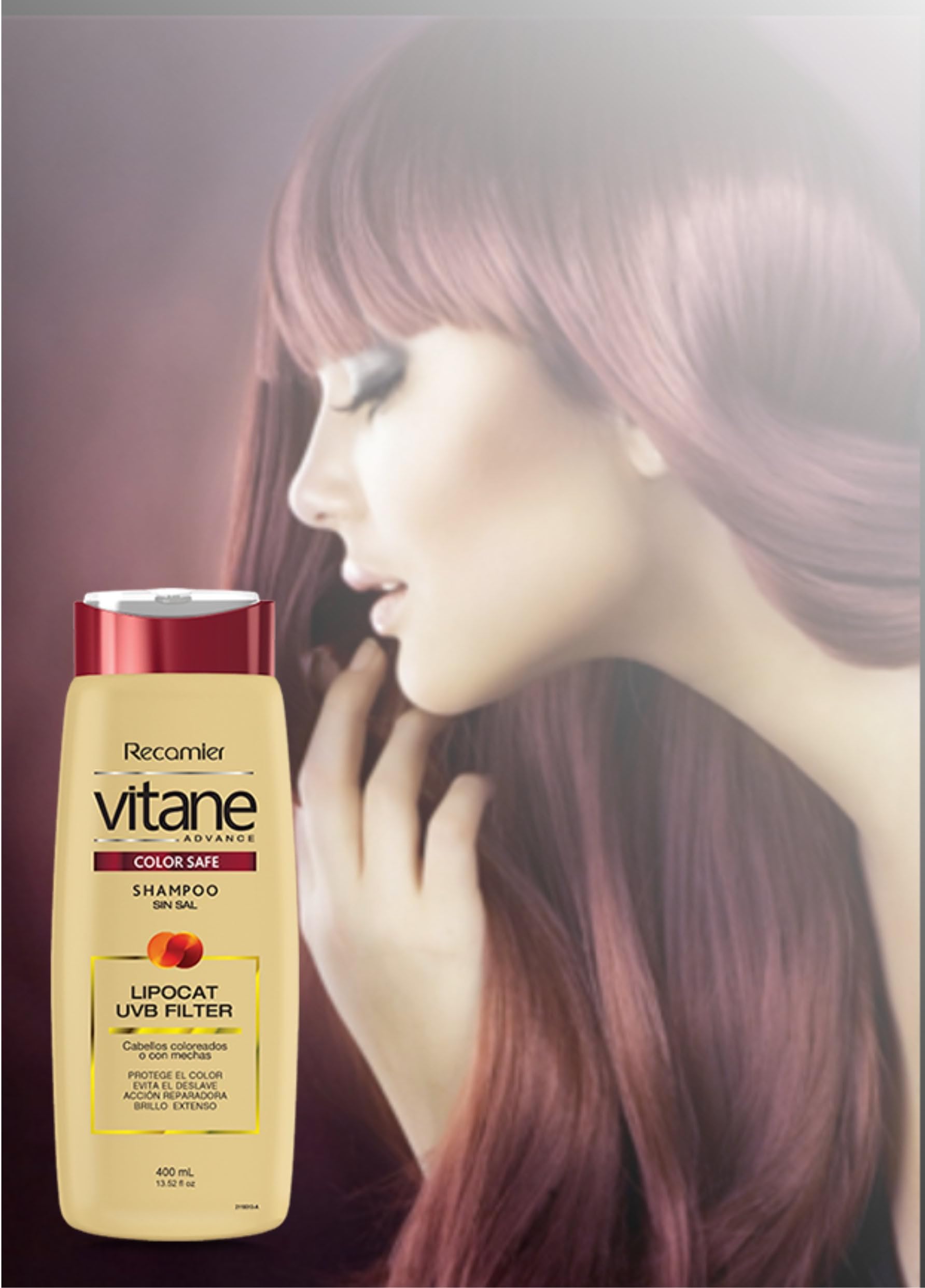 Vitane shampoo color protection anti breakage/shampoo proteccion color, no paraben no sal 13.52 Fl. oz