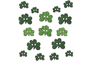 Dress It Up JBT-3502 Buttons 3502 Shamrocks, Multicolor