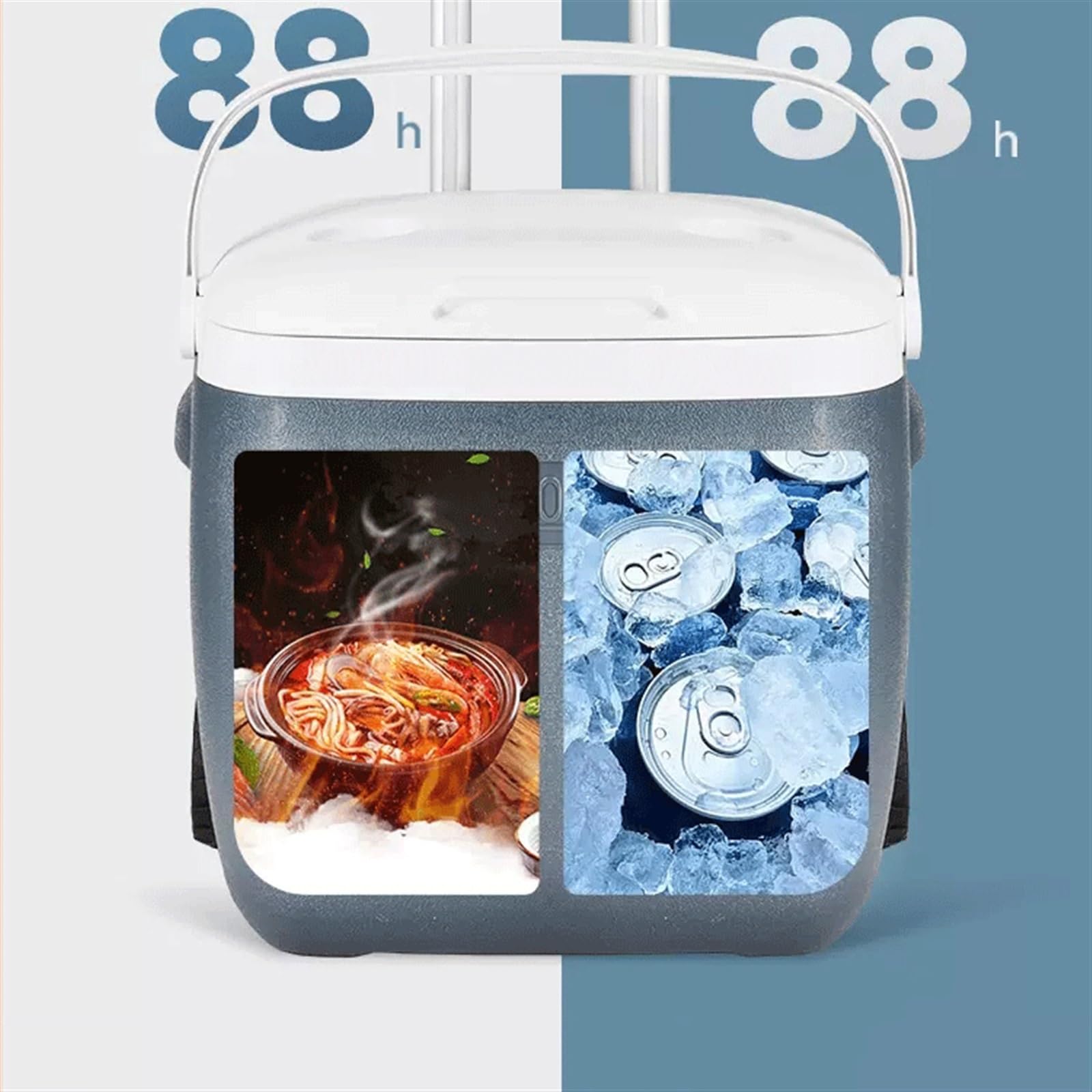 Eiskübel 8,2 l/17 l/26 l Eiskübel mit Griff, Eiskübel, Kunststoff-Kühlbox, Eis, Smoothies, Camping, Lebensmittel-Isolierbox, Zuhause, Kühlbox, Angeln, Meeresfrüchte, for Mitnehmen, Outdoor Hält eiskal
