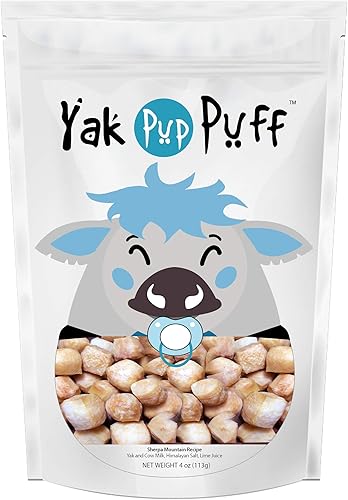 Pup Puff 4oz - Golosina de entrenamiento saludable del Himalaya para perros pequeños