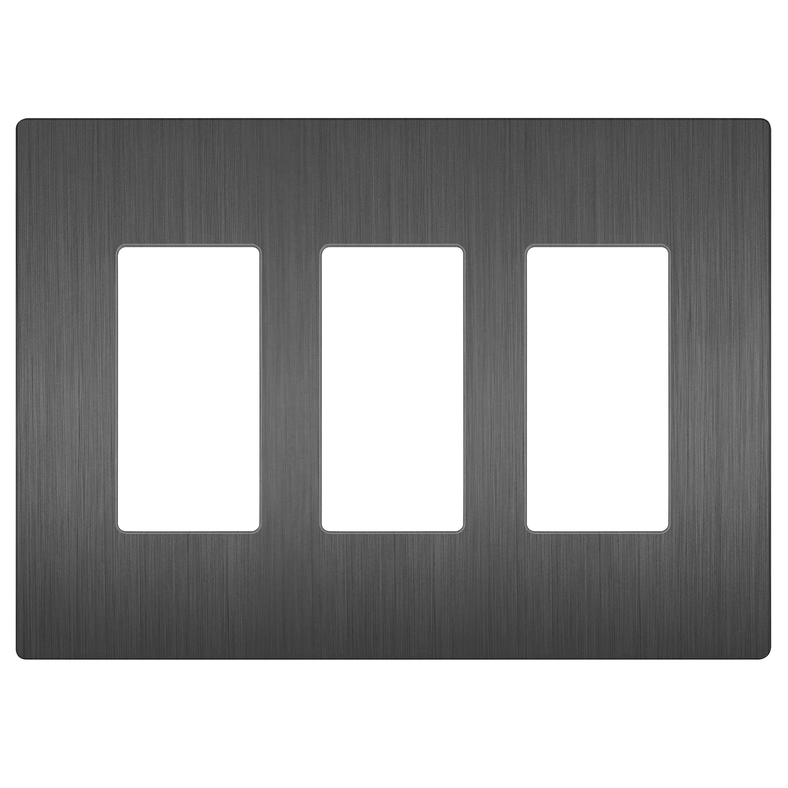 LIDER Brushed Finish Decorator Switch Cover, Screwless Wall Plate, Mid-Size 2-Gang 4.88" x 4.92", Unbreakable Polycarbonate Thermoplastic, UL Listed, LSWP-32M-BGD, Brushed Gold — view 17