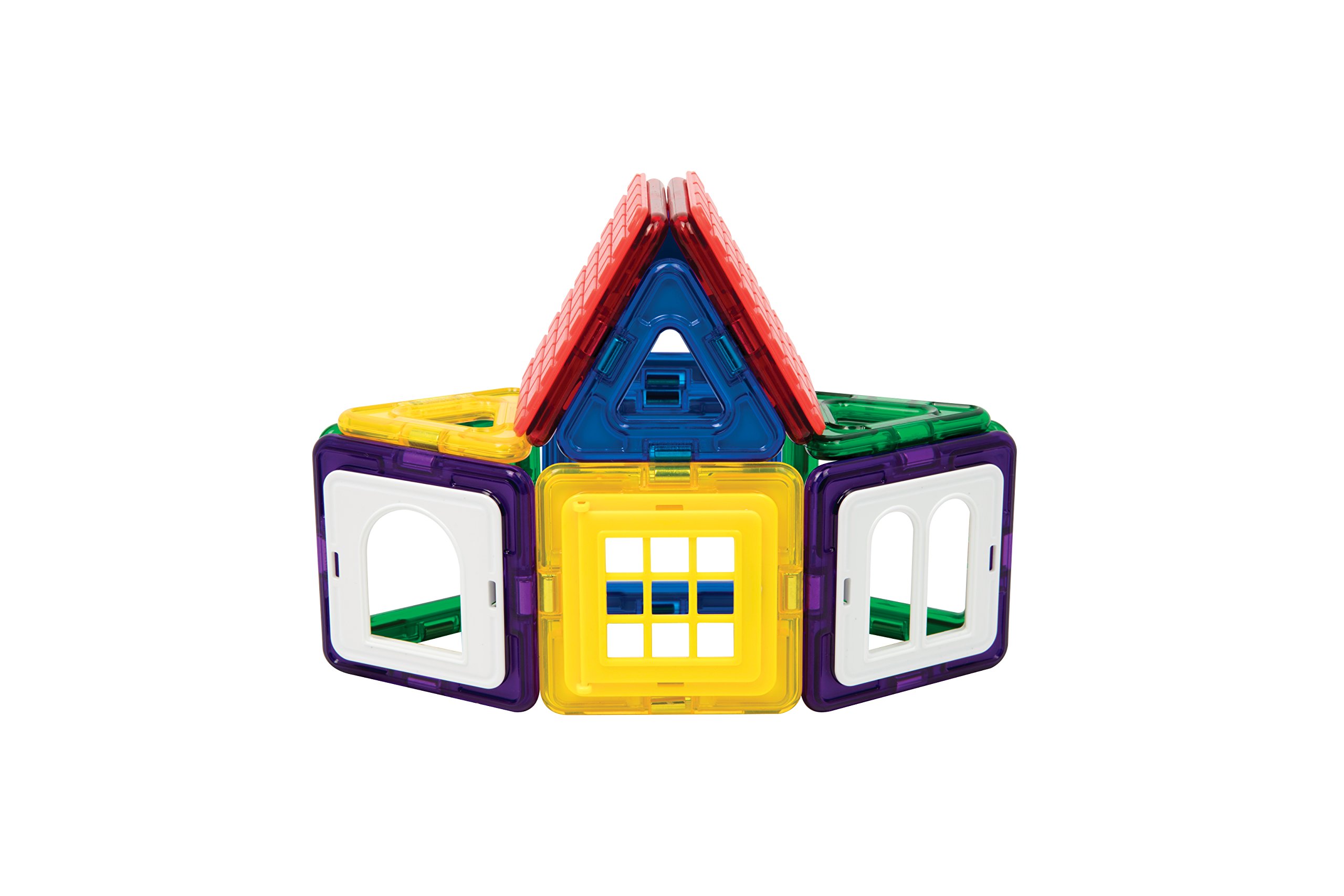 Magformers Wow House Magnetic Building Blocks Tiles Toy. Makes 20 Different Houses. Comes with Extra Puzzle Play Sheets And Building Cards Guides for Younger Children.