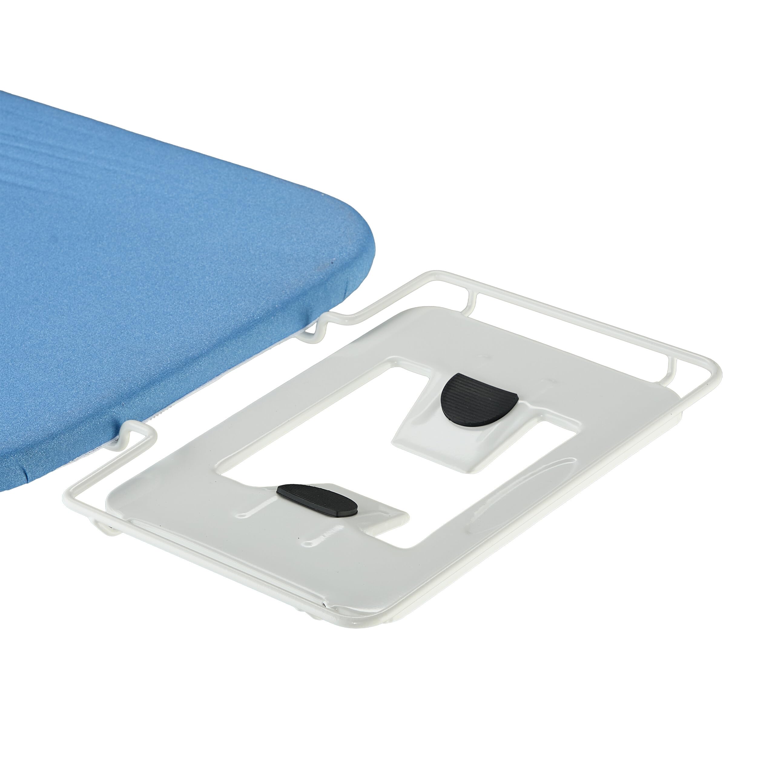 Relaxdays ASSE da Stiro Pieghevole, Tavolo Ferro a Vapore, Piano per Stirare Salvaspazio, 120x38 cm, Copriasse, Blu