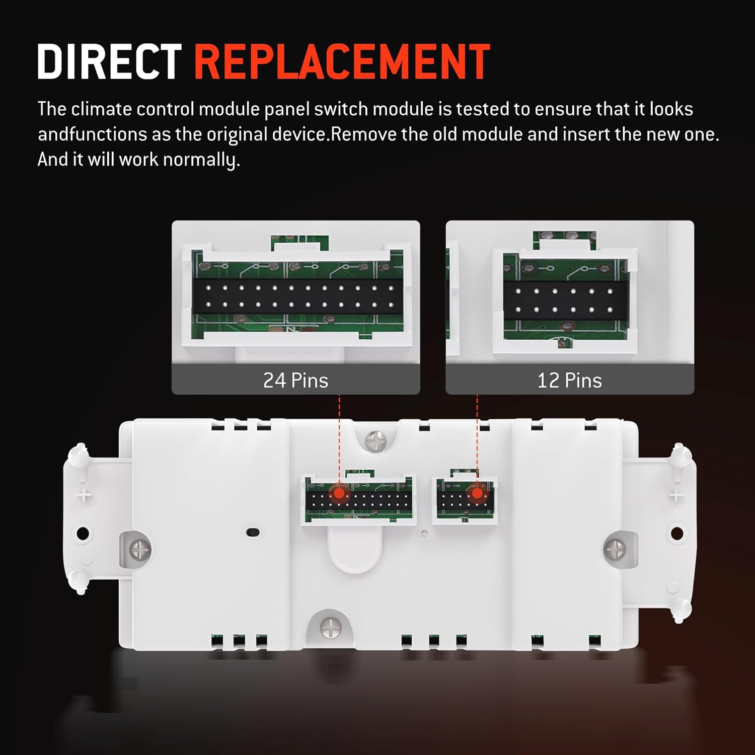 599-211XD Climate Control Module AC Control Panel Fit for 2003-2007 Chevy GMC Buick Cadillac Hummer H2 Vehicle - Silverado Sierra 1500 2500 3500 Tahoe Suburban Avalanche Yukon XL Trailblazer Envoy