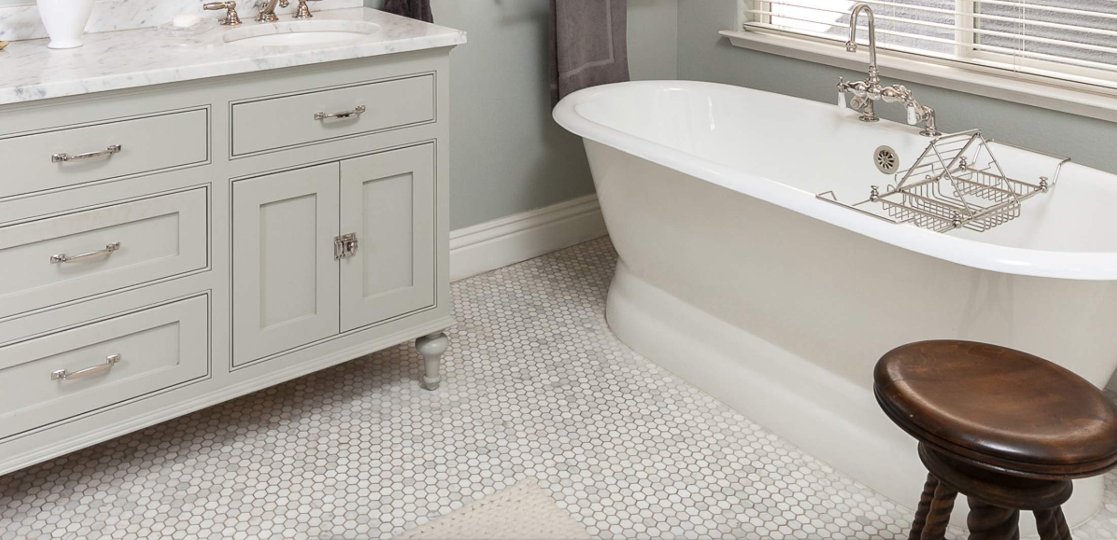 Satori Carrara 12-in x 12-in Multi-finish Natural Stone Marble Hexagon ...