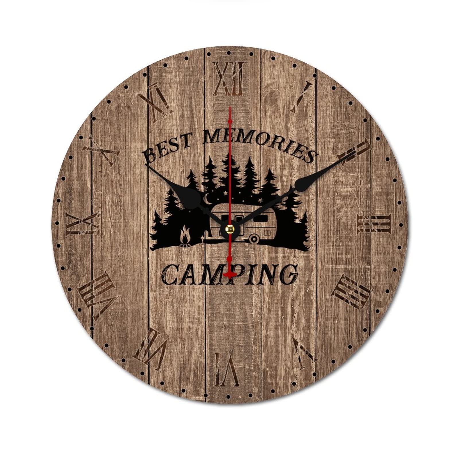Horloge de camping silencieuse vintage 38cm pour supprimer le bruit de tic-tac