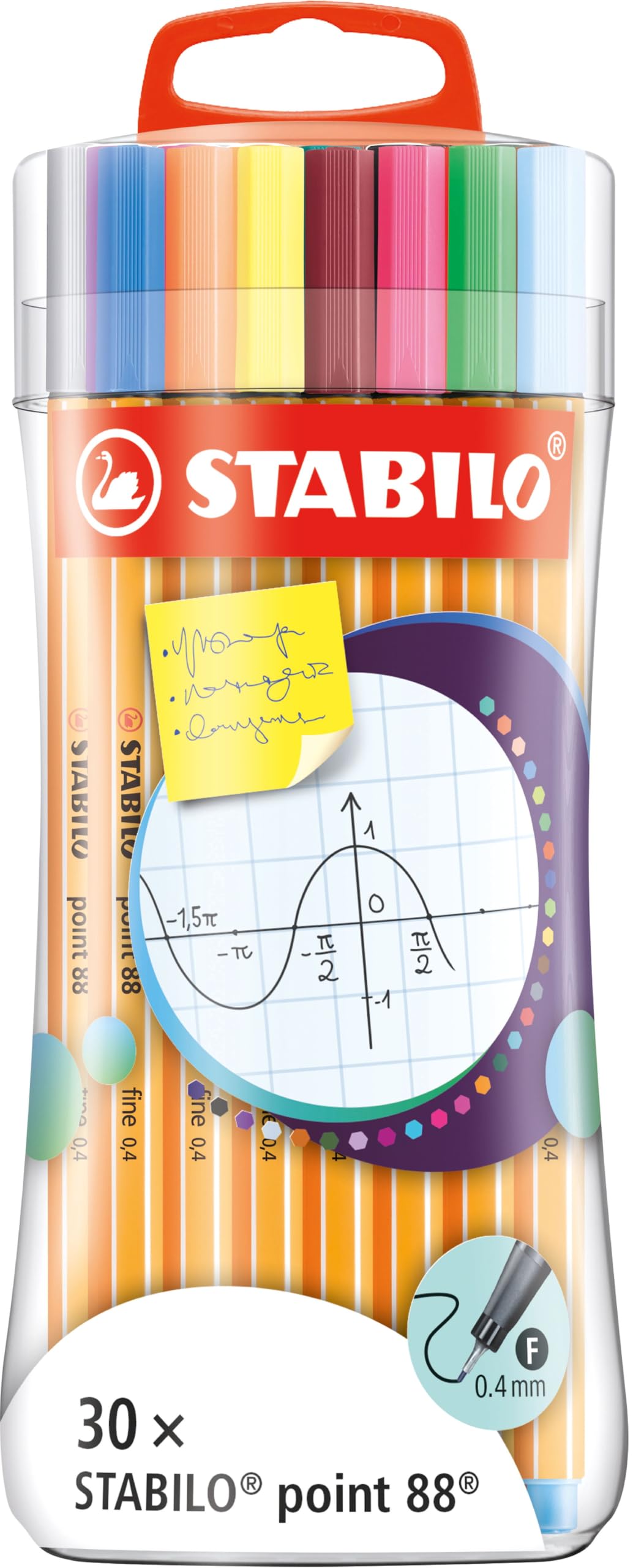 Fineliner - STABILO point 88 sleeve pack - mit 30 verschiedenen Farben