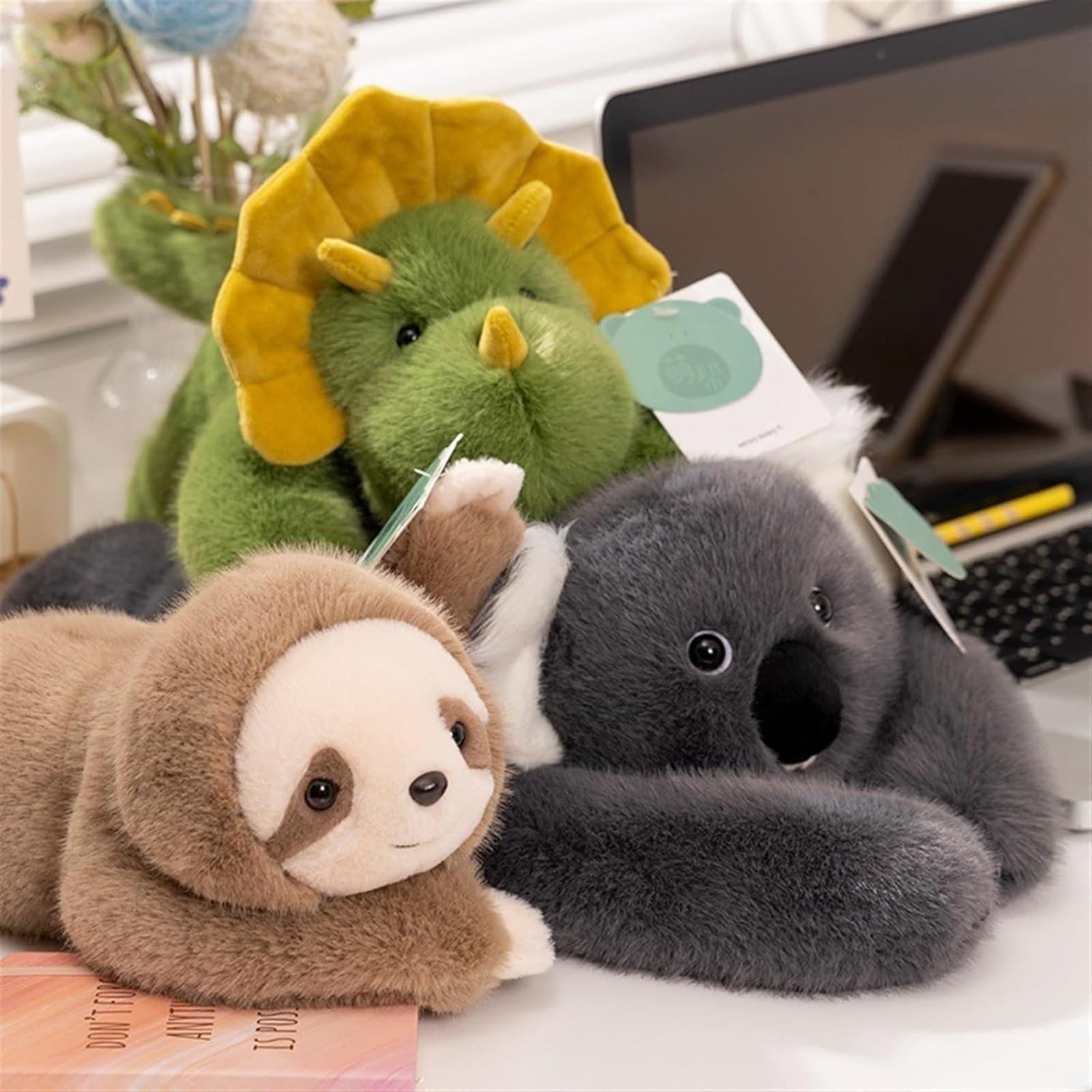 Obciążone pluszaki na lęk i sen, panda, miś, dinozaur pluszowy, poduszka do przytulania dla dzieci i dorosłych 65cm