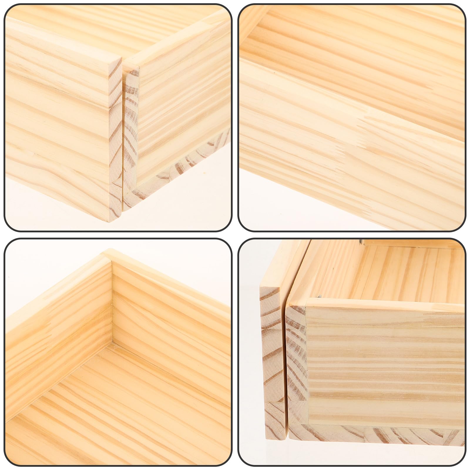 Cassetto in Legno Grezzo per Mobili, Finitura Fai da Beige