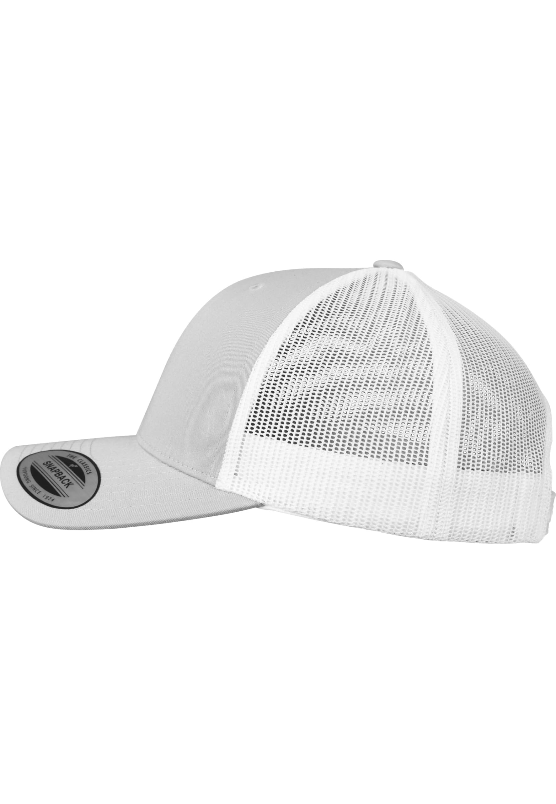 Flexfit Czapka baseballowa, uniseks, nieprzejrzysta, srebrny/biały, Rozmiar uniwersalny