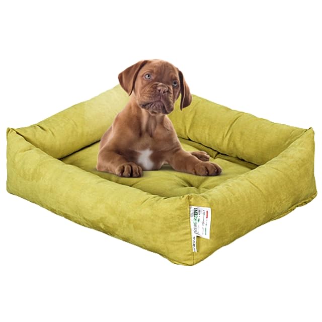 Evergreenweb Cama para Perro, Verde 90x115 Sofá para Perro, Alfombrilla para Perro, Cesta para Perro…