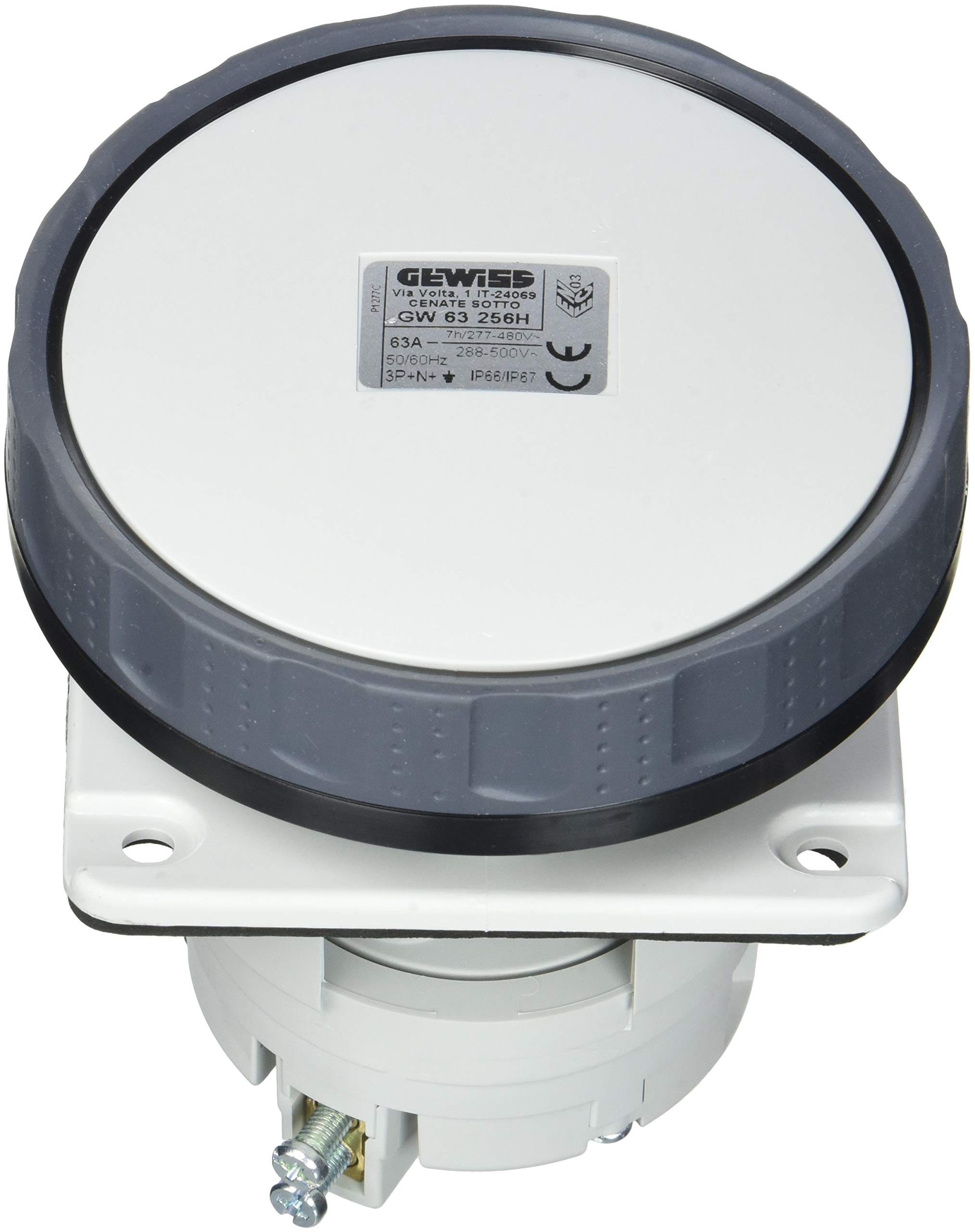 Base de fixation Gewiss 63 IEC IP66 3P+N+T 63A 500V 7h pour installations fiables