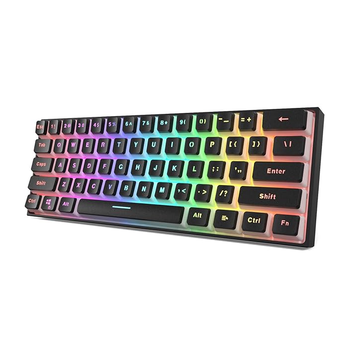 Buy Gamakay MK61 Wired Mechanical Keyboard, Compact Keyboard Gateron