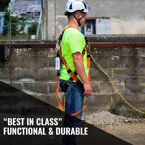Miniatura 5 de Malta Dynamics Cordón externo individual de 6 pies con 2 ganchos de acero a presión, cumple con OSHAANSI