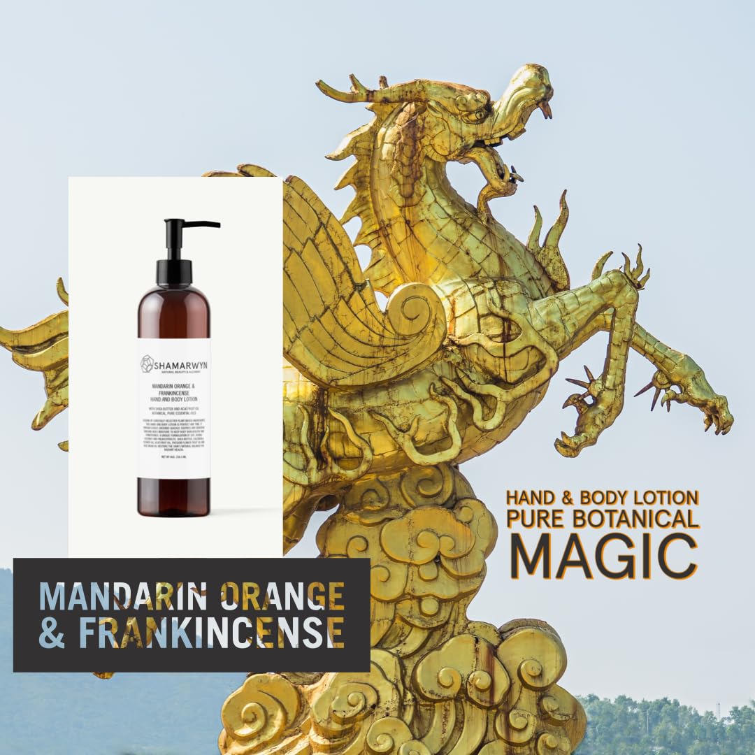 shamarwyn Hand & Body Lotion, Mandarin Orange & Frankincense, Natural-Organic, Shea Butter, Acaí Fruit Oil 8oz