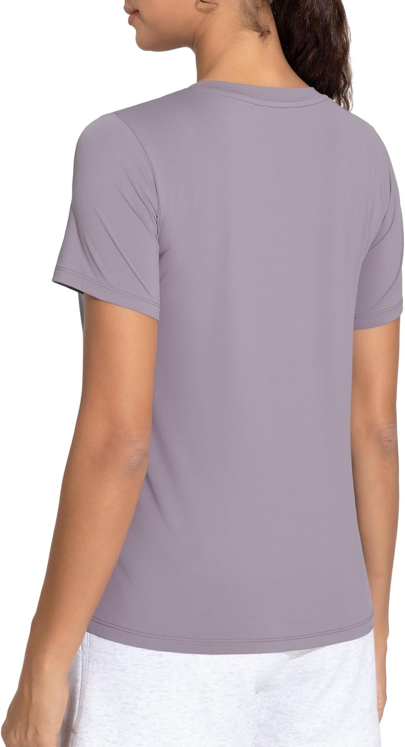 THE GYM PEOPLE Women's V-Neck Workout Shirts Short Sleeve Breathable Basic Yoga Athletic T-Shirts - Image 7