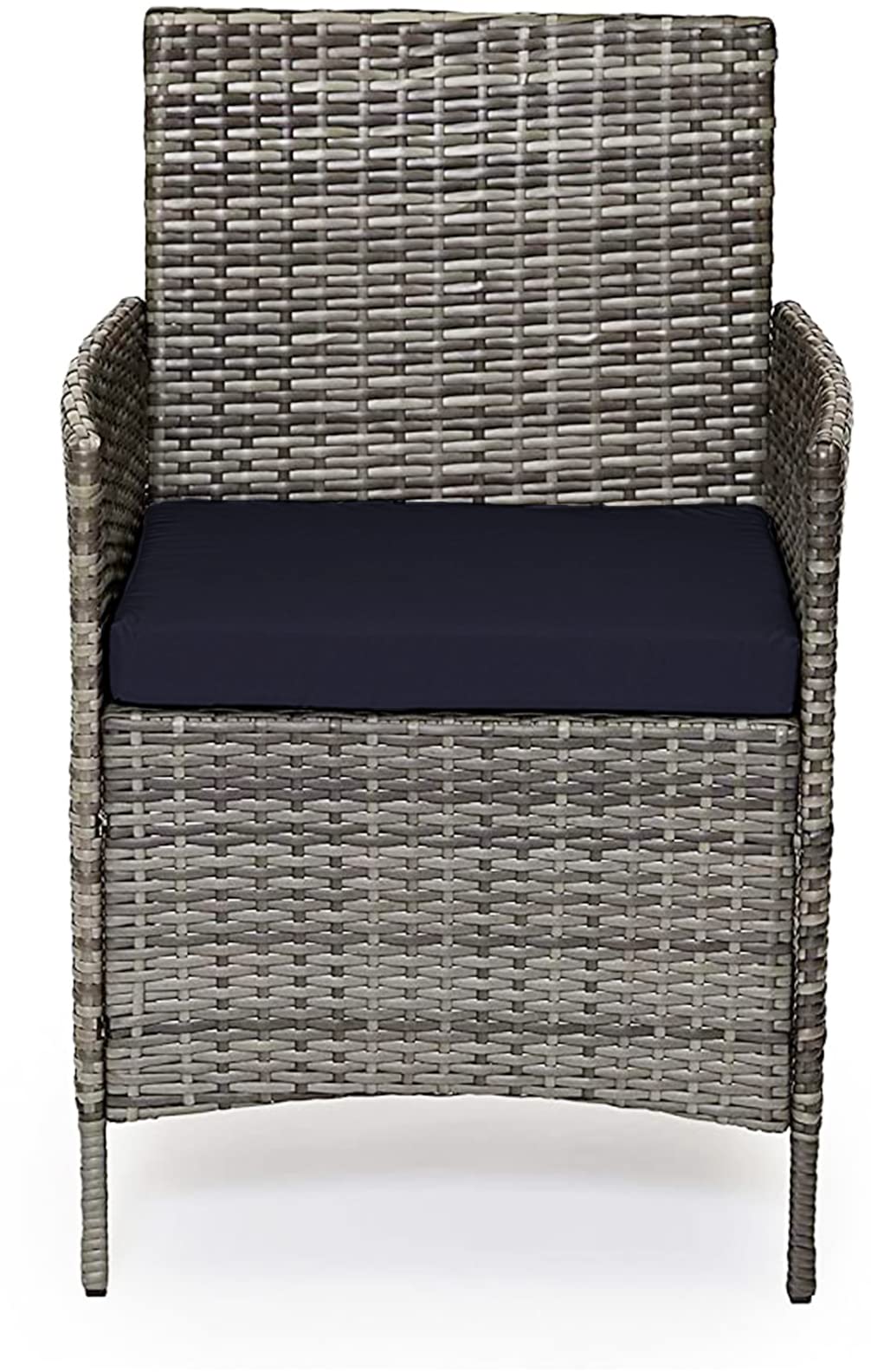 Dazzle Collection ®️ Garden Seat Pads Seat Cushions Waterproof Outdoor Indoor Seat Cushion Rattan Cushion Chair Seat Pads Garden Patio Chair Cushions (50cm x 50cm x 7cm, Navy Blue)