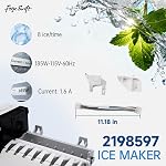 2198597 RIM597 Ice Maker Replacement Kit Replaces W10122502 626663 1016069 | 2198597 RIM597 fridge ice maker food grade sensor design fits Whirlpool Maytag KitchenAid leak ice fault repair