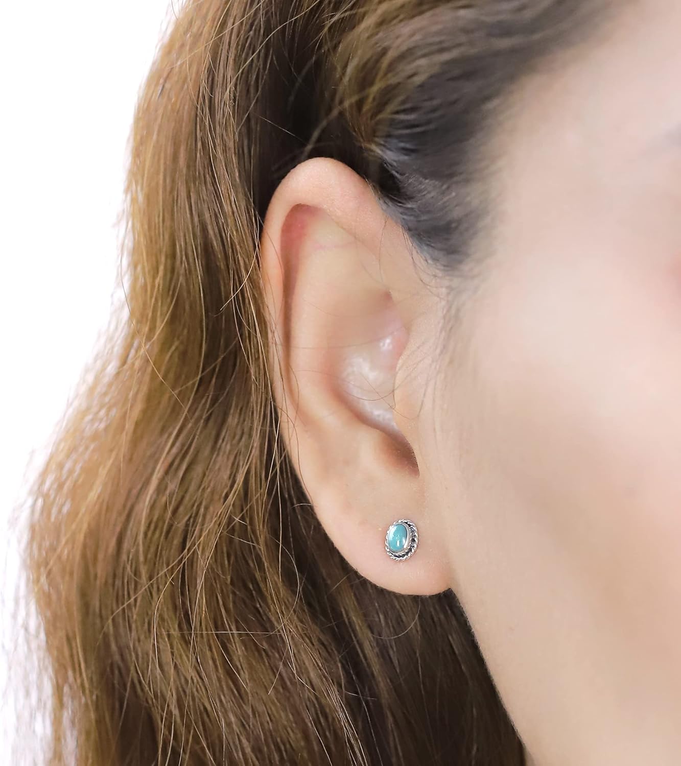 Boma Jewelry Sterling Silver Oval Rope Texture Stud Earrings