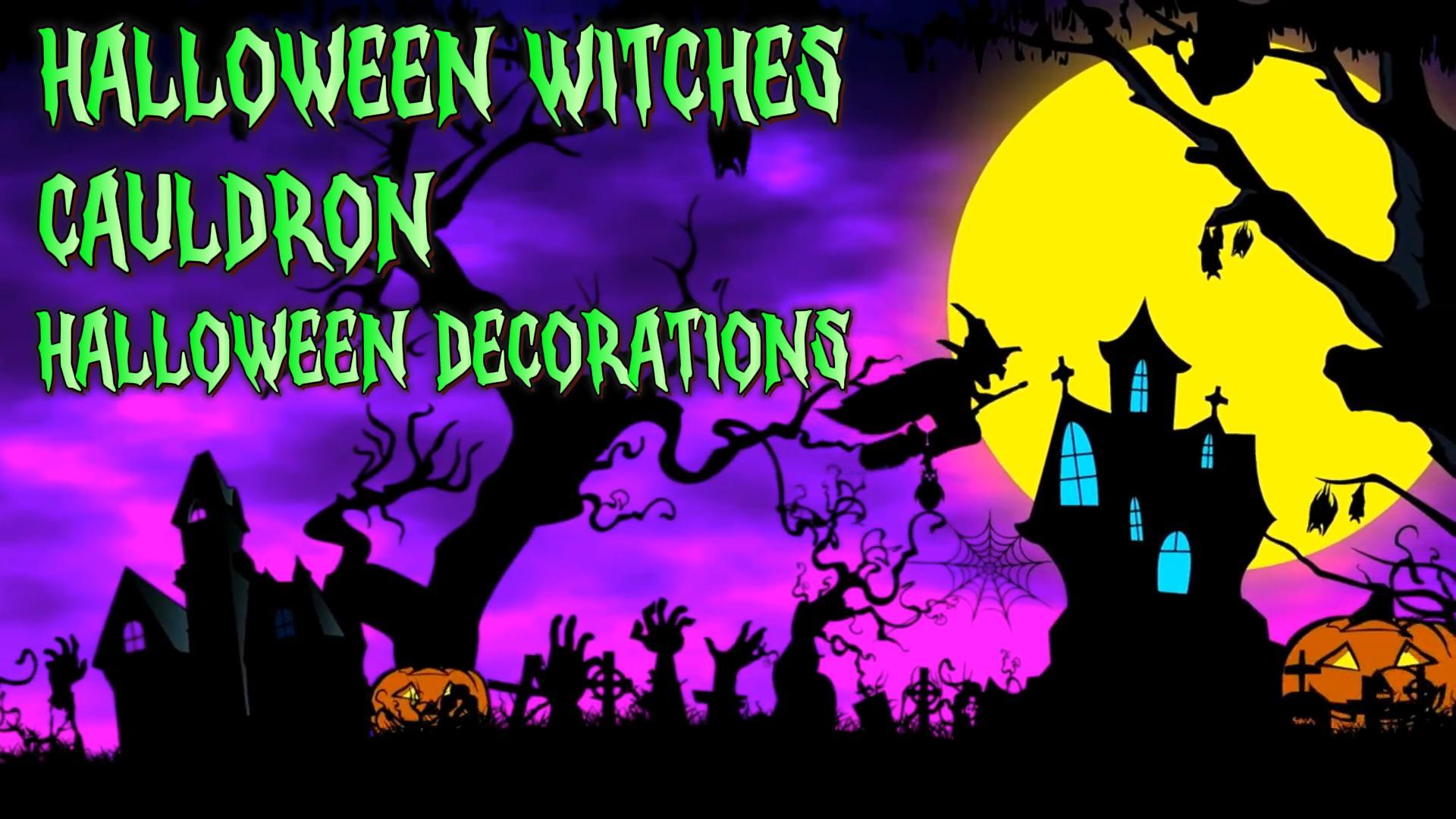 Calderone Halloween Con Macchina Per Nebbia E Bottiglie Di Pozione Fluttuanti - Decorazione Halloween Per Interni Ed Esterni, Con Effetto Fumo E Luci