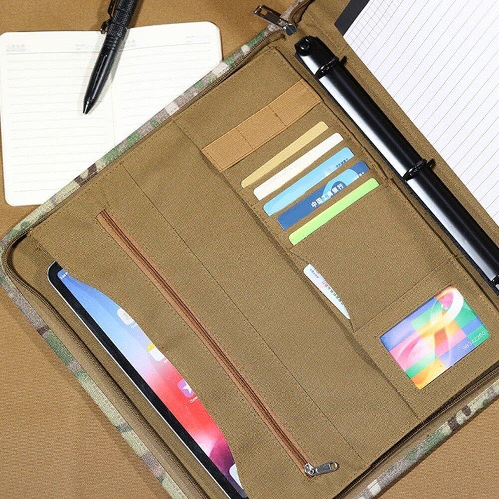 Pochette Étanche pour Bloc-Notes A4, Classeur Tactique Militaire avec Organisateur