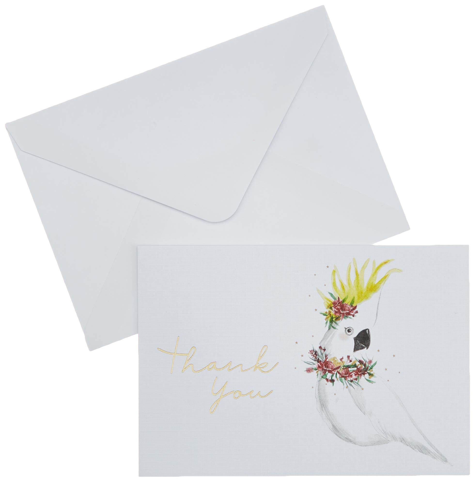 Notecard Cockatoo Thank You pour sublimer vos mots de gratitude après vos fêtes