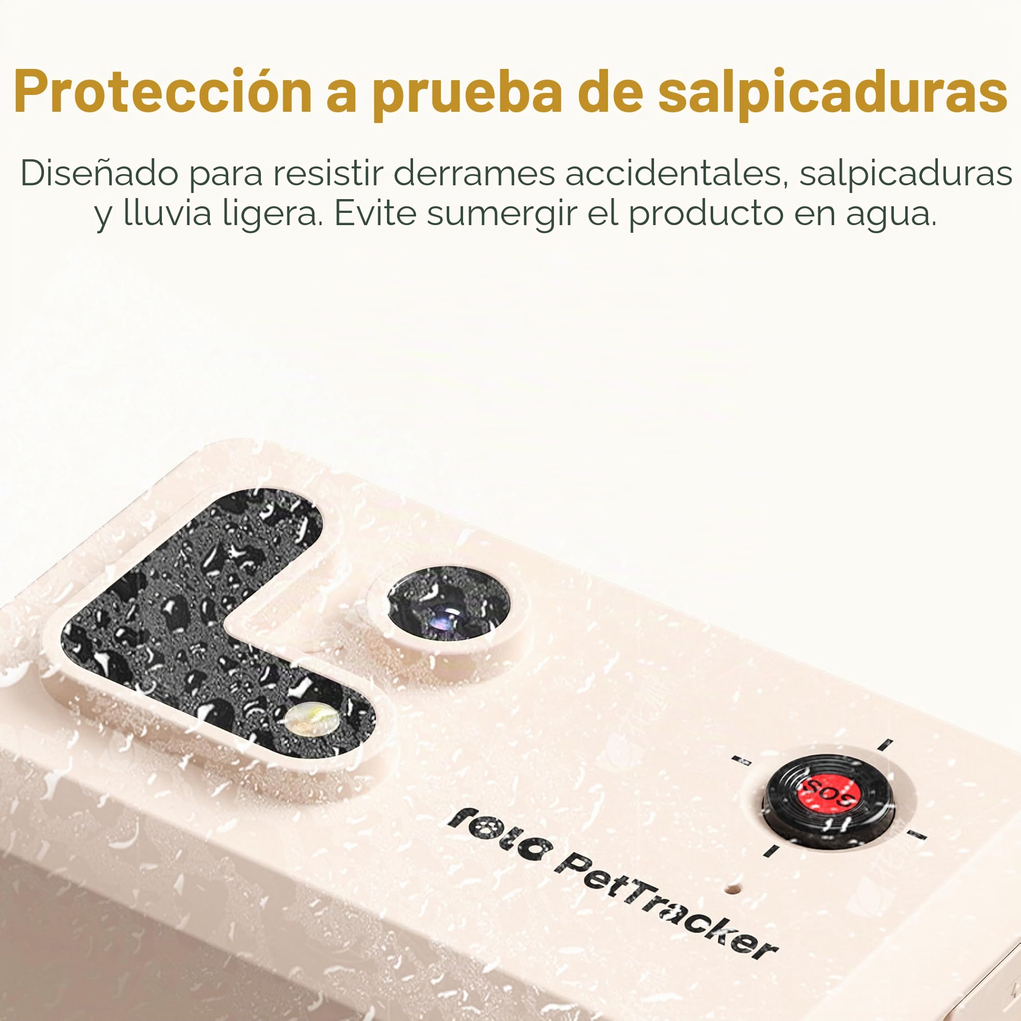 Enabot EBO ROLA PetTracker | GPS para Perros - Localizador para Perros con GPS - Rastreador de Actividad - Color Amarillo
