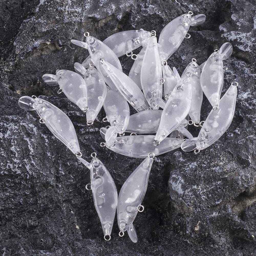 30 SZTUK Niemalowanych Woblerów Sztucznych Mini Pływających 5 CM 3.8G Płytkie Wargi Wędkarskie Przynęty Małe Woblery Wobbler Blanki