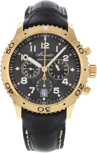 Breguet Transatlantique Type XXI Flyback Chronograph Mens Rose Gold Watch