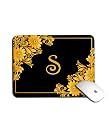 IVJAR S Name Alphabet Series Floral Printed Gaming Mouse pad for Office/Home/Gaming/Anti Skid/Anti Slip/Rubber Base (Multicolor -D8124) gallery image