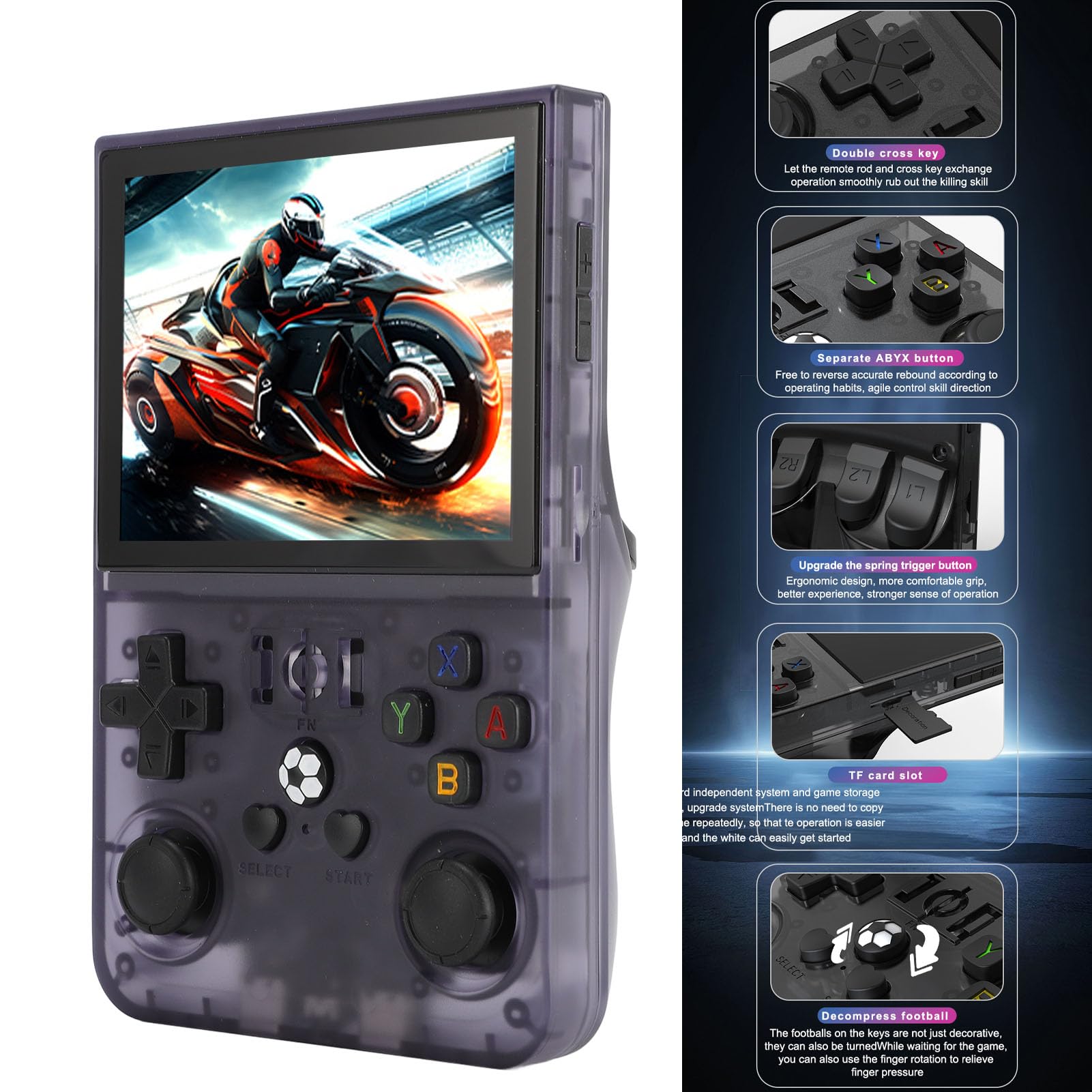 R36PRO ハンドヘルドゲームコンソール、3.5 インチ IPS スクリーンミ Amazon.co.jp: R36PRO ハンドヘルドゲームコンソール、3.5