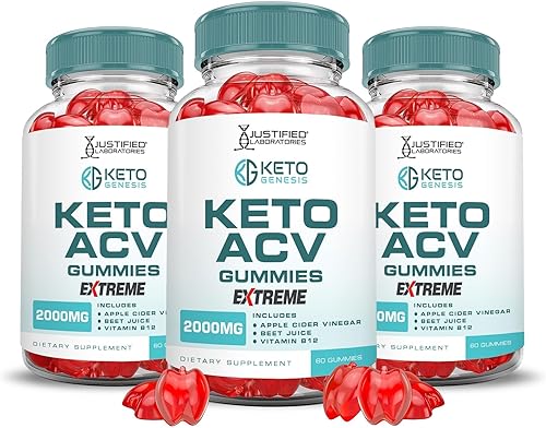 Miniatura 7 de Keto Genesis Keto ACV Gummies Extreme 2000 mg Keto Genesis Keto Gummies Fórmula avanzada Vinagre de sidra de manzana con jugo de granada y remolacha