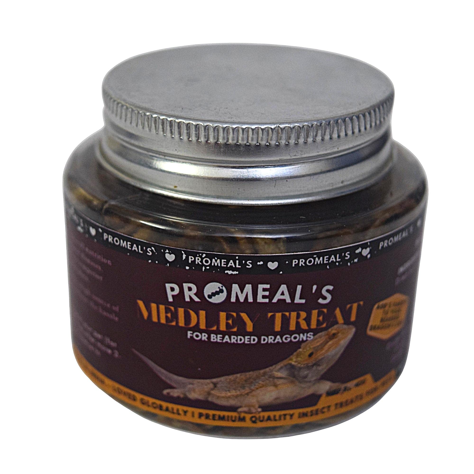 Promeals Medley Treat Insect Mix for Reptiles Like Bearded Dragons, Geckos | Mix of Dried mealworms, superworms, Crickets and Other Insects (200ml) (B09PJJTHSJ) Amazon Price History, Amazon Price Tracker