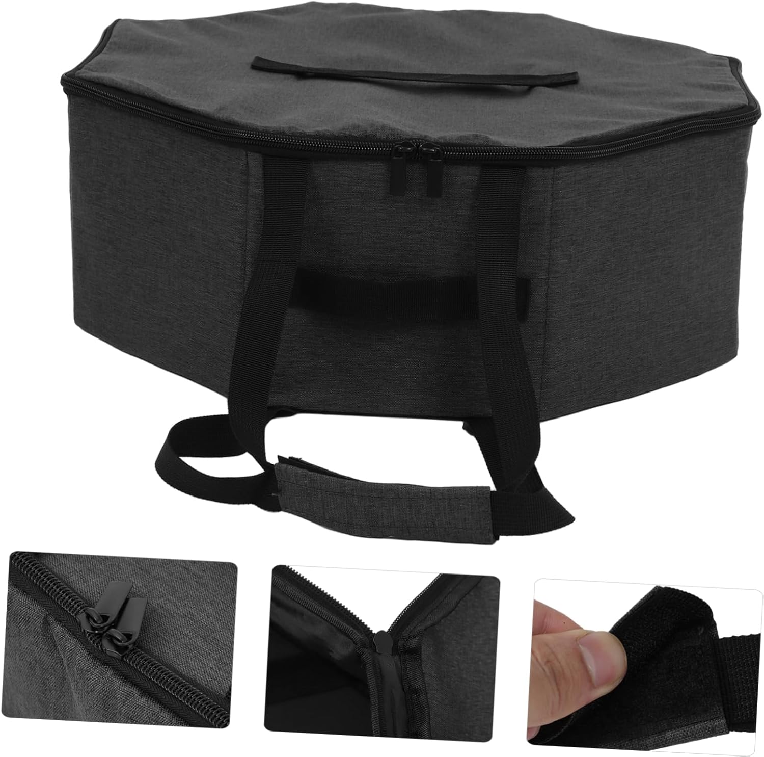 Portable Cowboy Hat Storage Bag Lightweight Travel Organizer for Men and Women Foldable Design Cloth Material Large Capacity for Multiple Hats