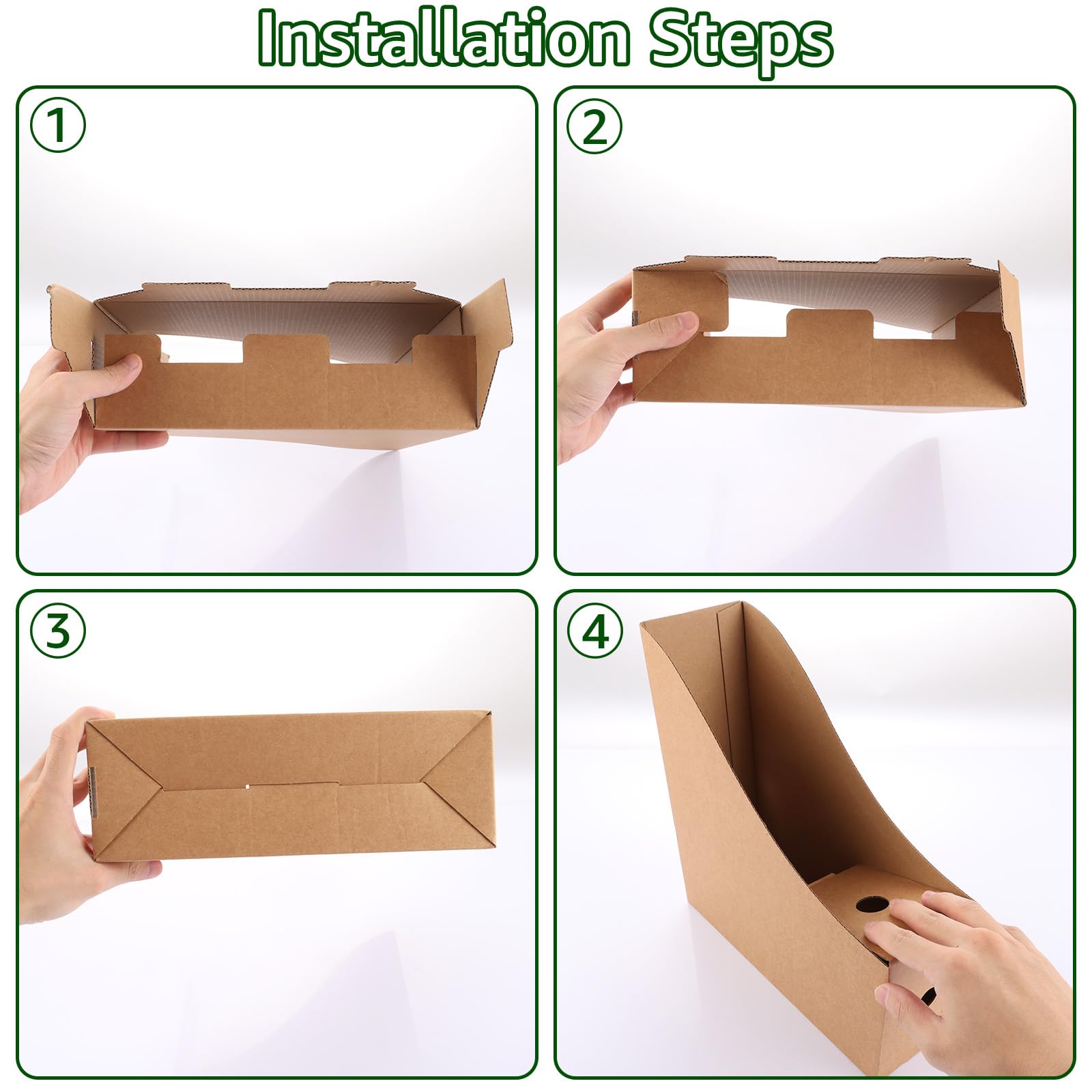 Lot De 5 Porte-Revues En Carton A4 Pliables | Avec Étiquettes Autocollantes | Multicolore Pour Bureau, École, Maison | Organisation De Documents, Magazines