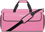 Garment Bags for Travel Large Suit Bag for Men Convertible Garment Duffle Bag for Men Women with Shoes Compartment, Carry On Garment Duffel Bag 2 in 1 Hanging Dress Suitcase Suit Travel Bags, Black