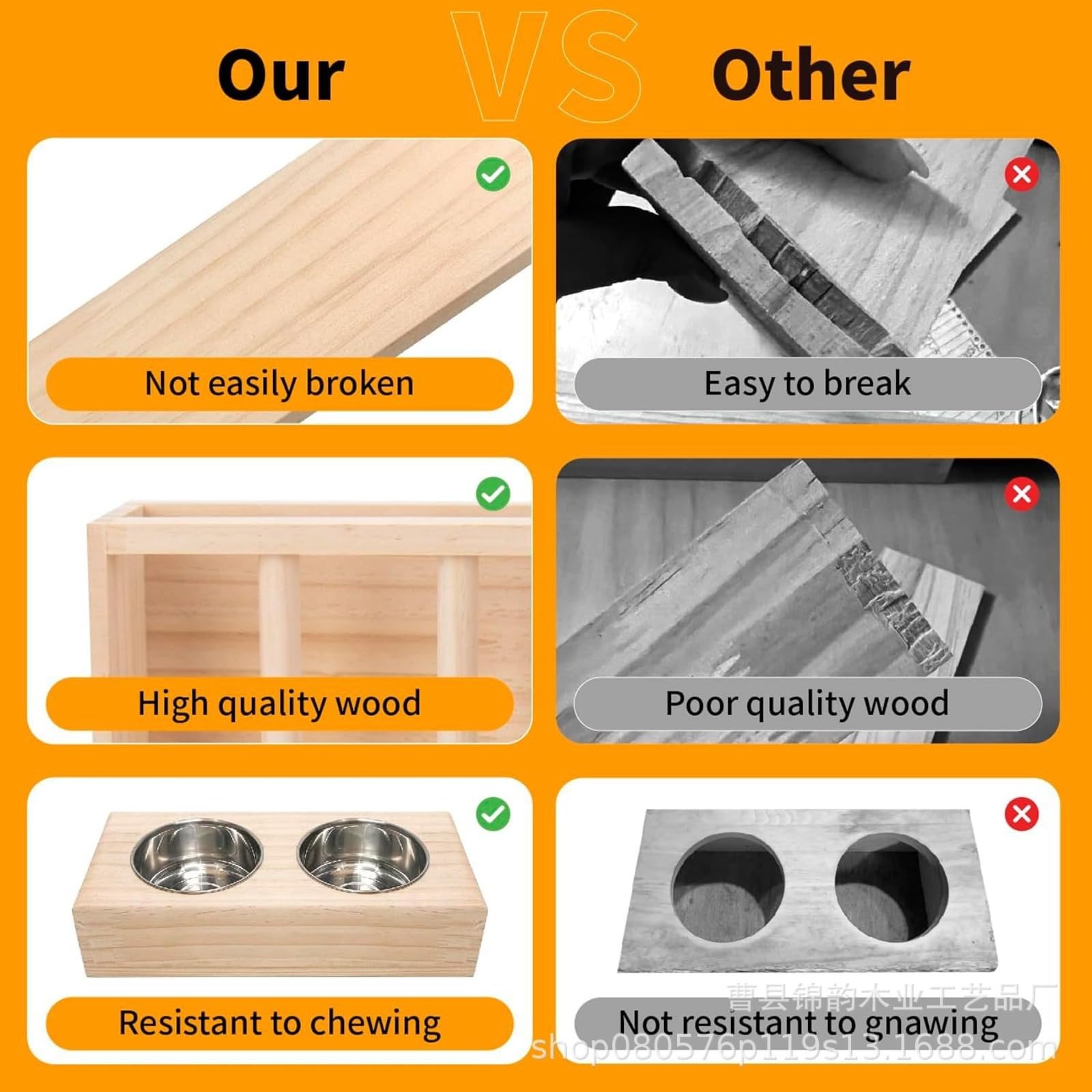Distributeur de Foin pour Lapin,ratelier Foin Lapin ， râtelier à Foin avec litière en Plastique pour Chat, Toilettes, Hamster, Furet，Mangeoire à foin en bois massif, mangeoire anti-basculement pour la