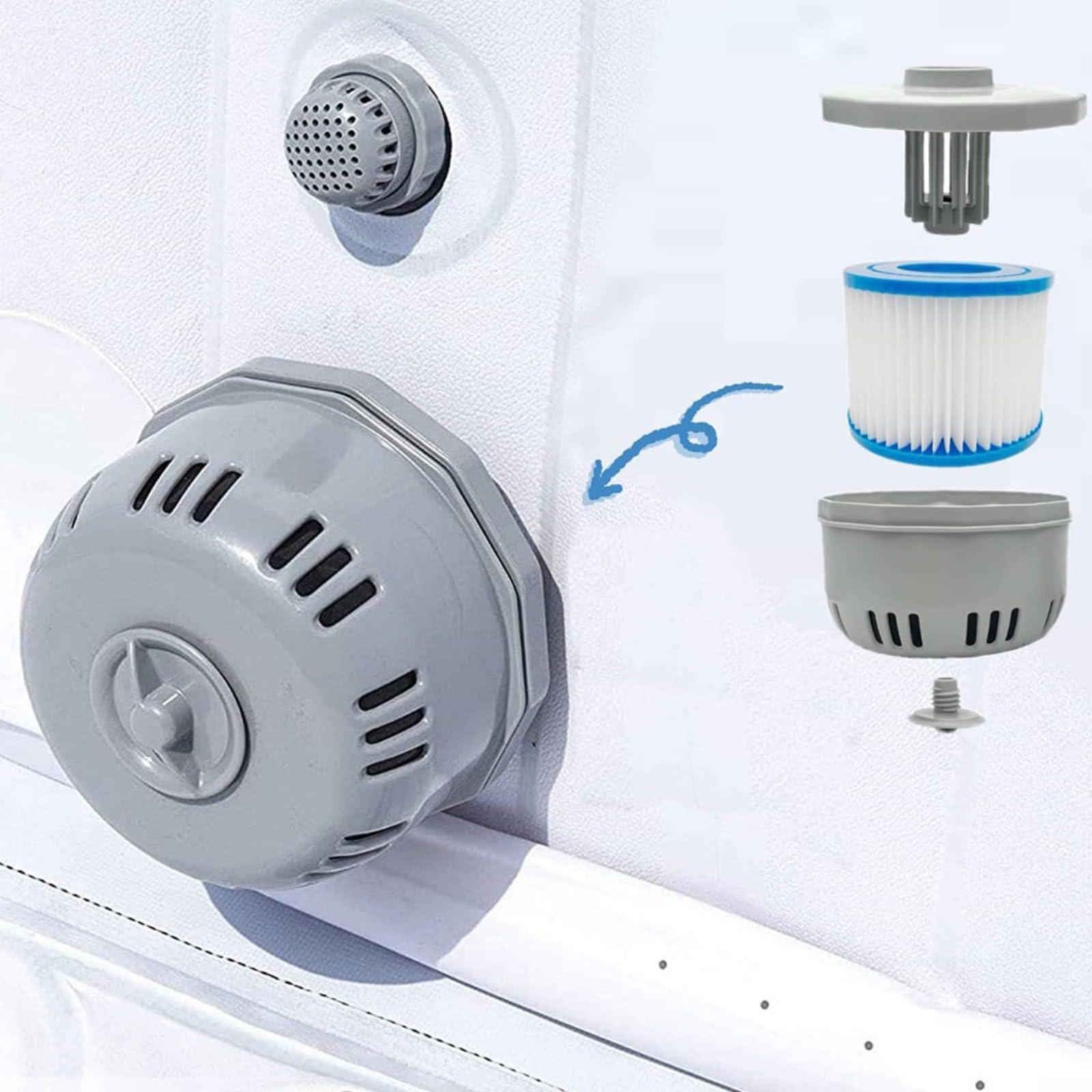 Riparazione Piscina Kit Di Riparazione Per Vasche Idromassaggio E Gonfiabili - Toppe E Colla Impermeabile Riparazione Lazy Spa - Foto 3