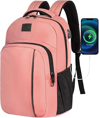 LARIPOP Travel Laptop Backpack, 15.6 Inch Business Laptop Backpack for Men Women with USB Charging Port, Laptop Pack Weekender