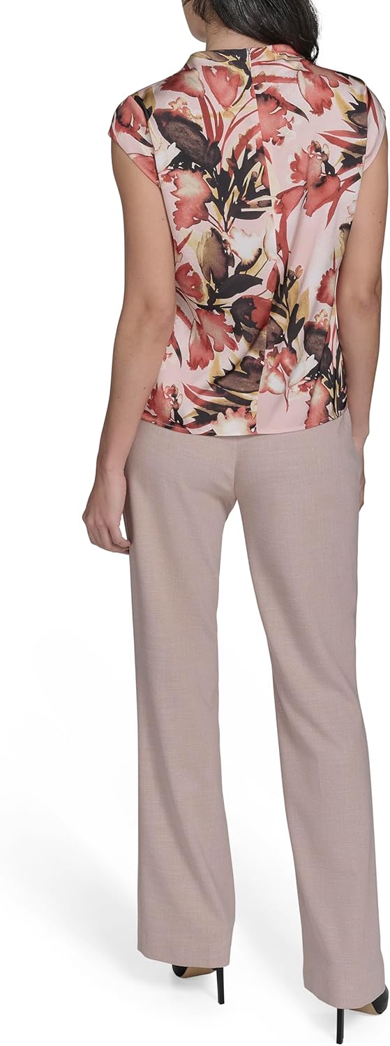 Calvin Klein Womens Short Sleeve Soft Knit Top - Image 4