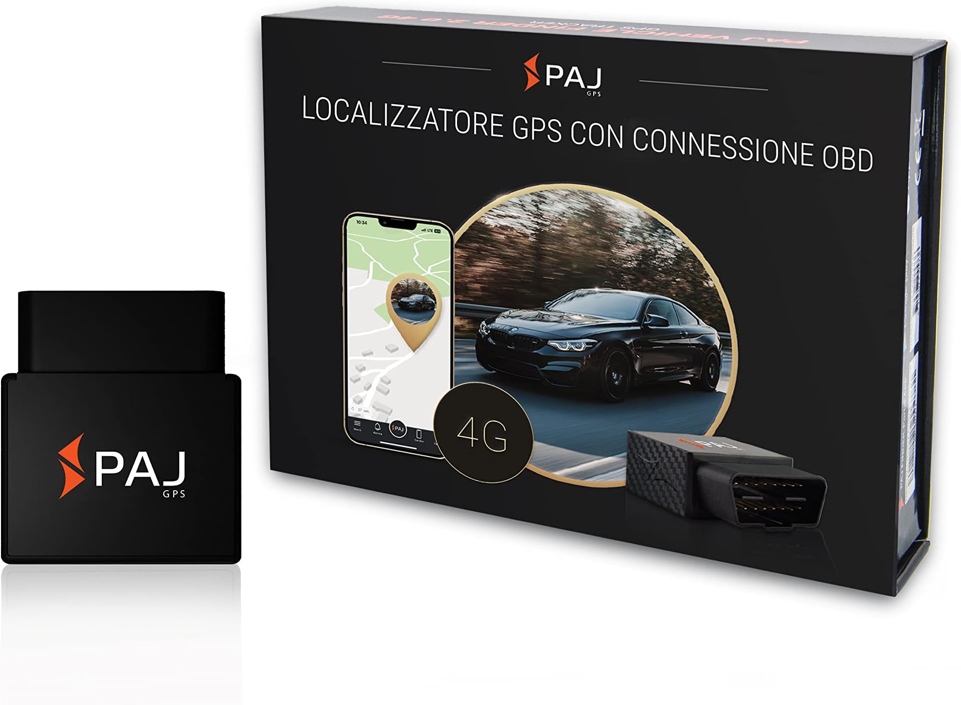 Salind 01 4G GPS Tracker Per Auto E Veicoli - Monitoraggio Tempo Reale, Allarmi, Batteria 9-75V