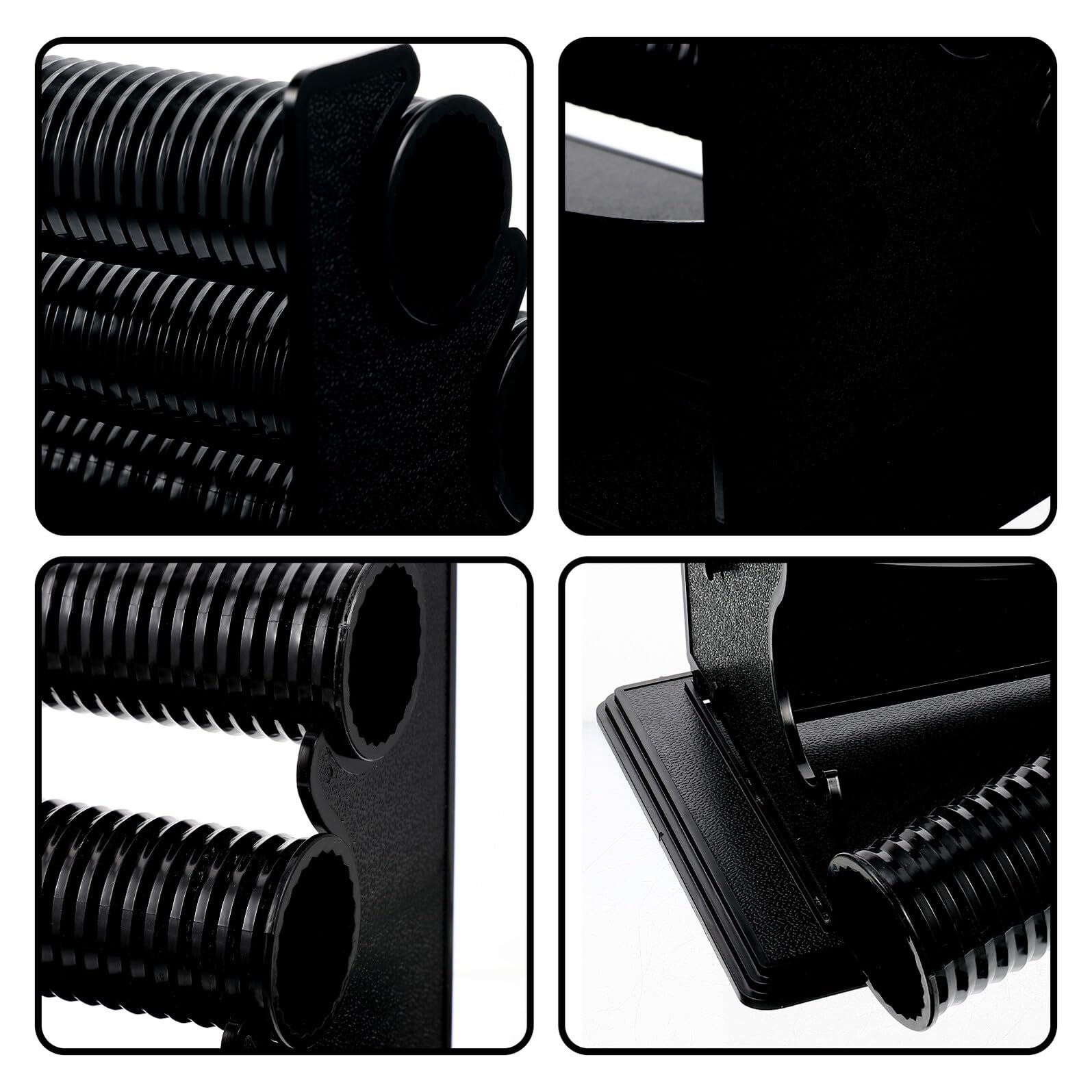 ibasenice Expositor de Joyas Desmontable para Pulseras de 3 Capas en Pvc Negro Soporte para Relojes, Adecuado para Organizar Accesorios en Dormitorio o Baño