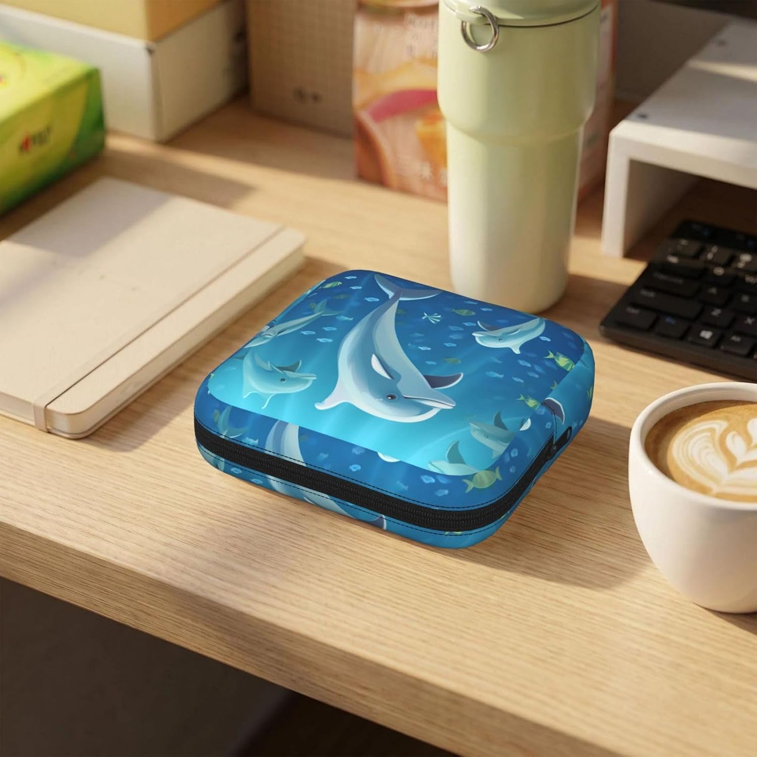 Sanitary Napkin Storage Bag for Women Portable Period Bag with Zipper