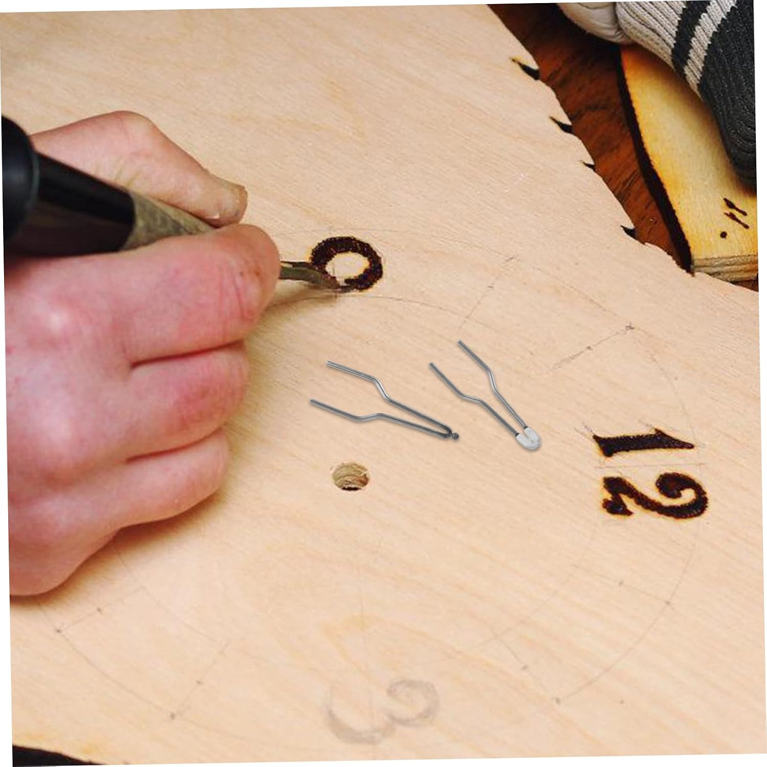 8Pcs Wood Burning Wire Tips High Resistance Nibs for Wood Burning Tool Replacement Tips for Crafts Compatible with Various Tools
