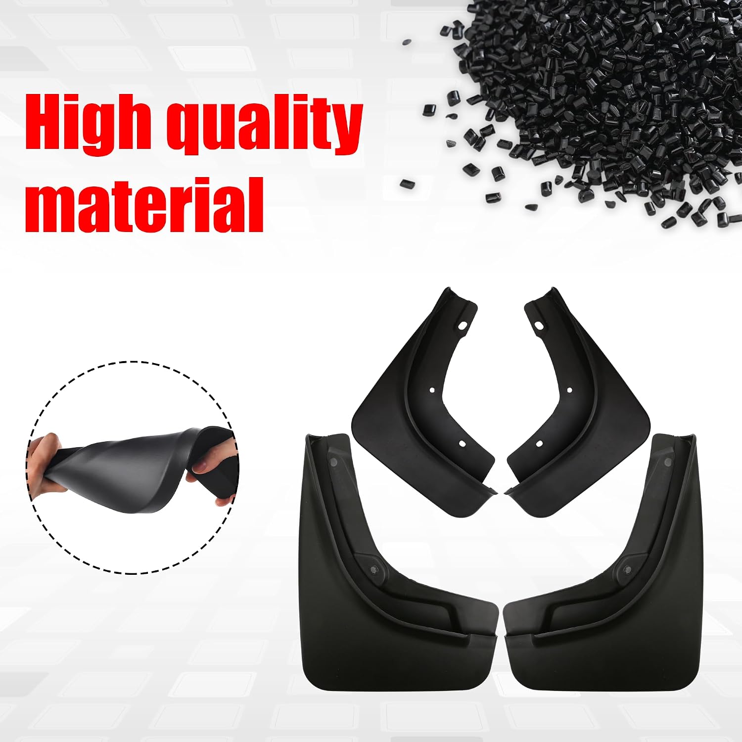 4Pcs Car Mud Flaps Fit for Jeep Compass 2017 2018 2019 2020 2021 2022 2023 2024 2025 Front Rear Splash Guards Fender Waterproof Splashproof Mudguards Body Fittings Sport Utility Auto Accessories.